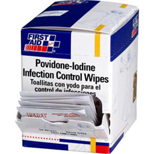 IODINE INFECTION WIPES 50PK